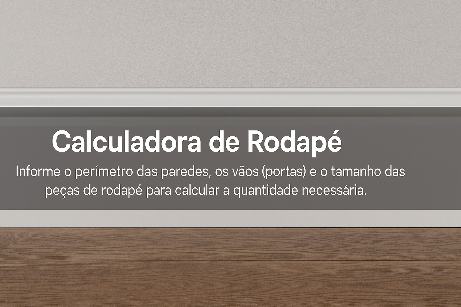 Calculadora de Rodapé